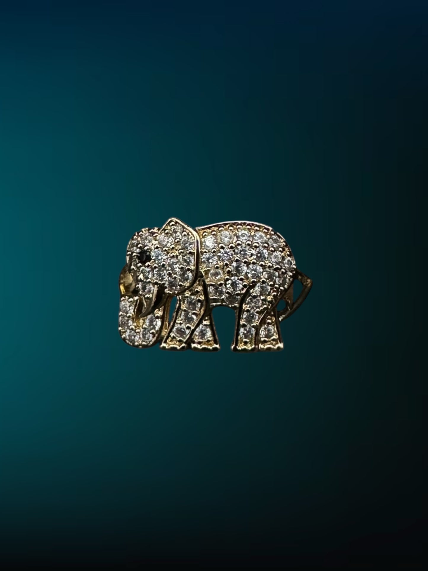 Diamond Elephant Ring