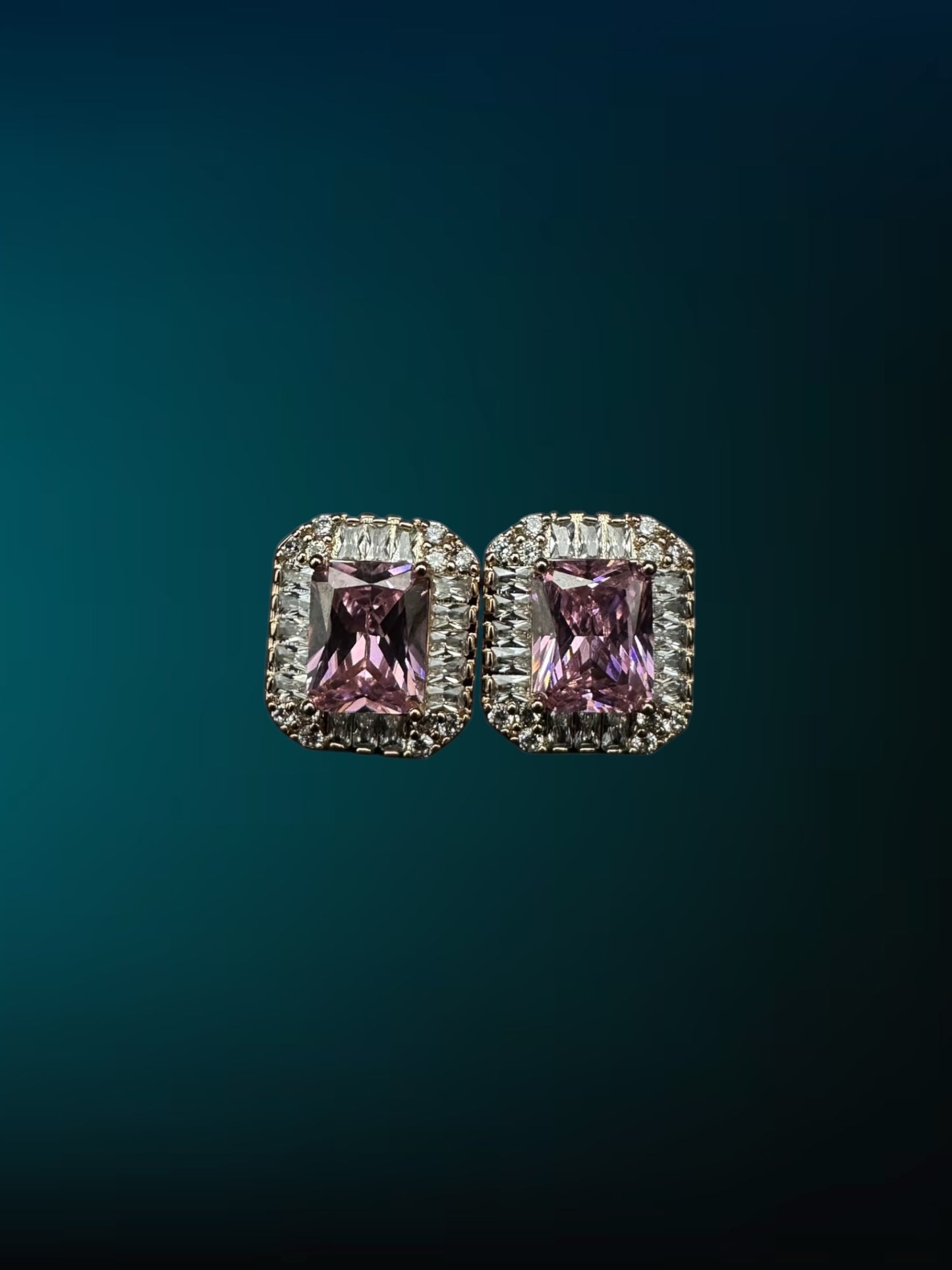 Pink Diamond Earrings