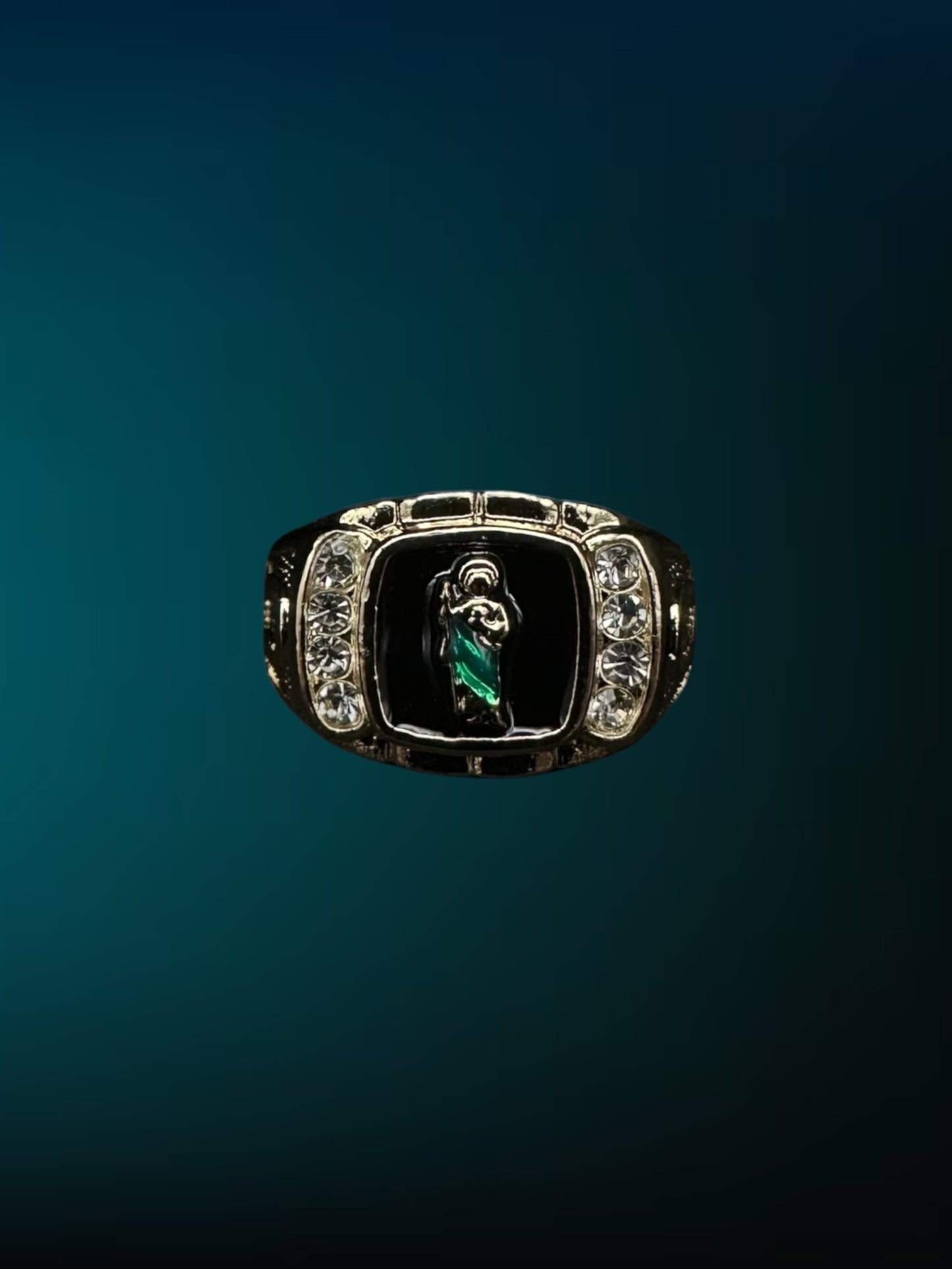 Black Square San Judas Ring