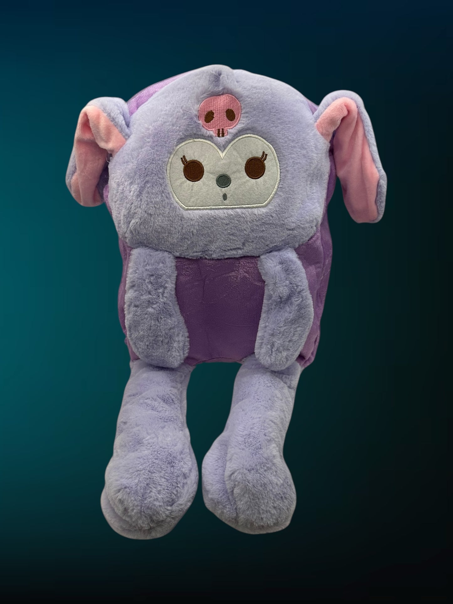 Purple Plush Backpack