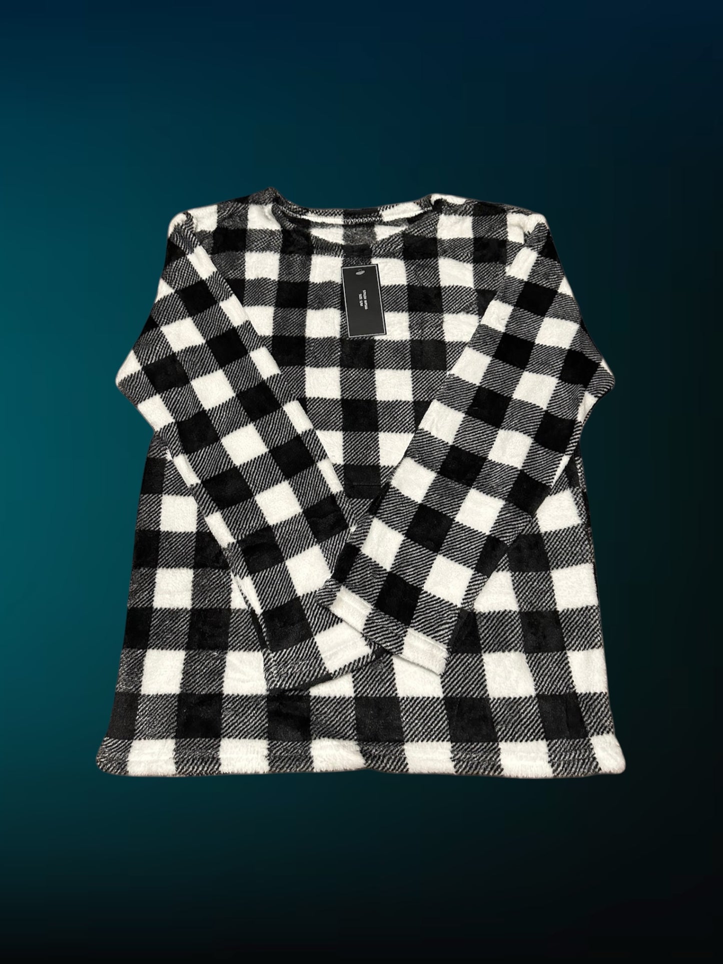 Black & White Checkered Pj Set