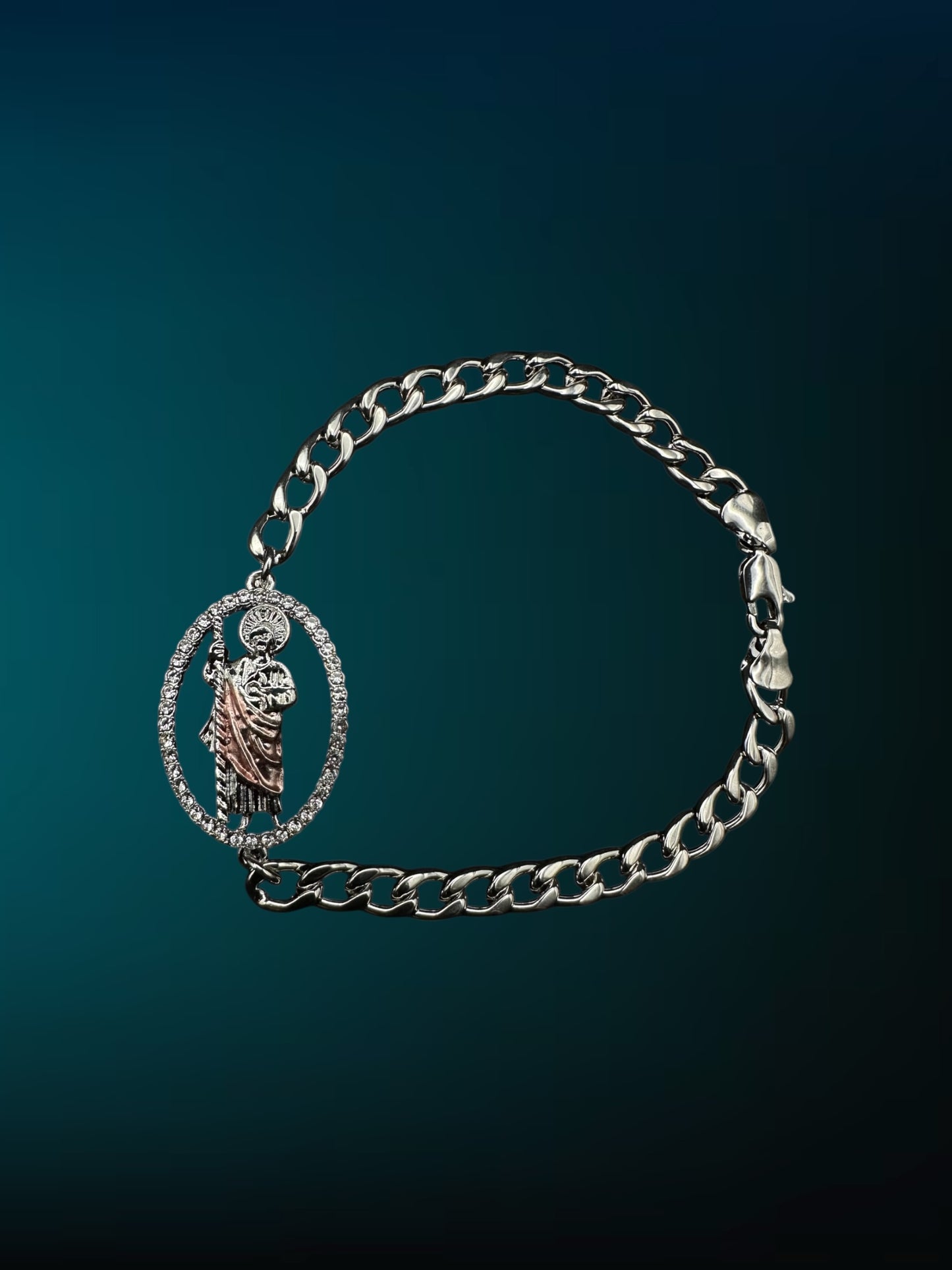 Sliver San Judas Bracelet