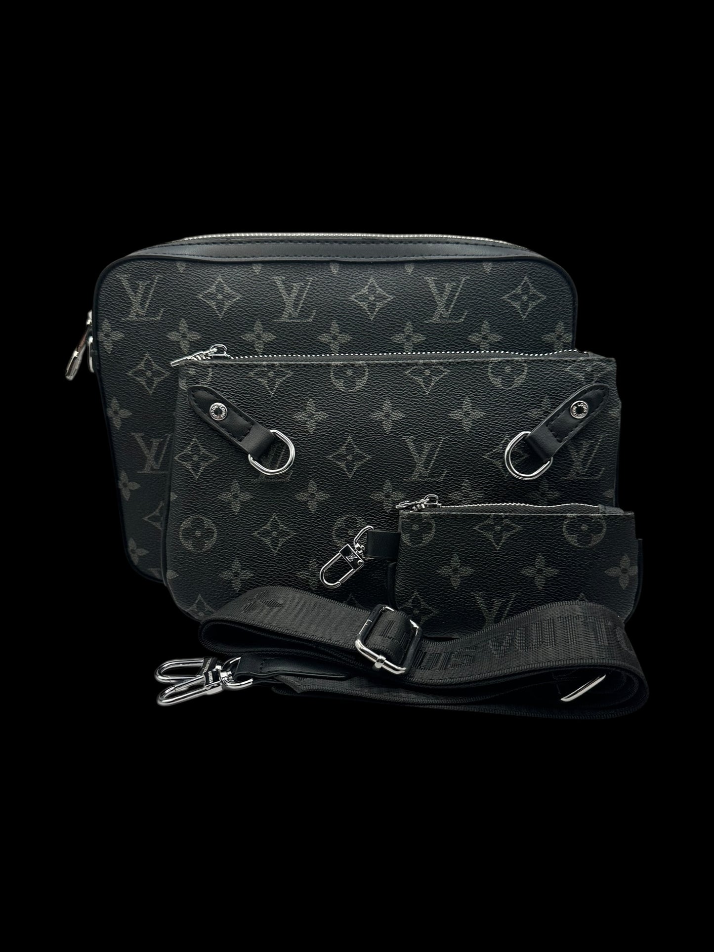 Three piece crossbody