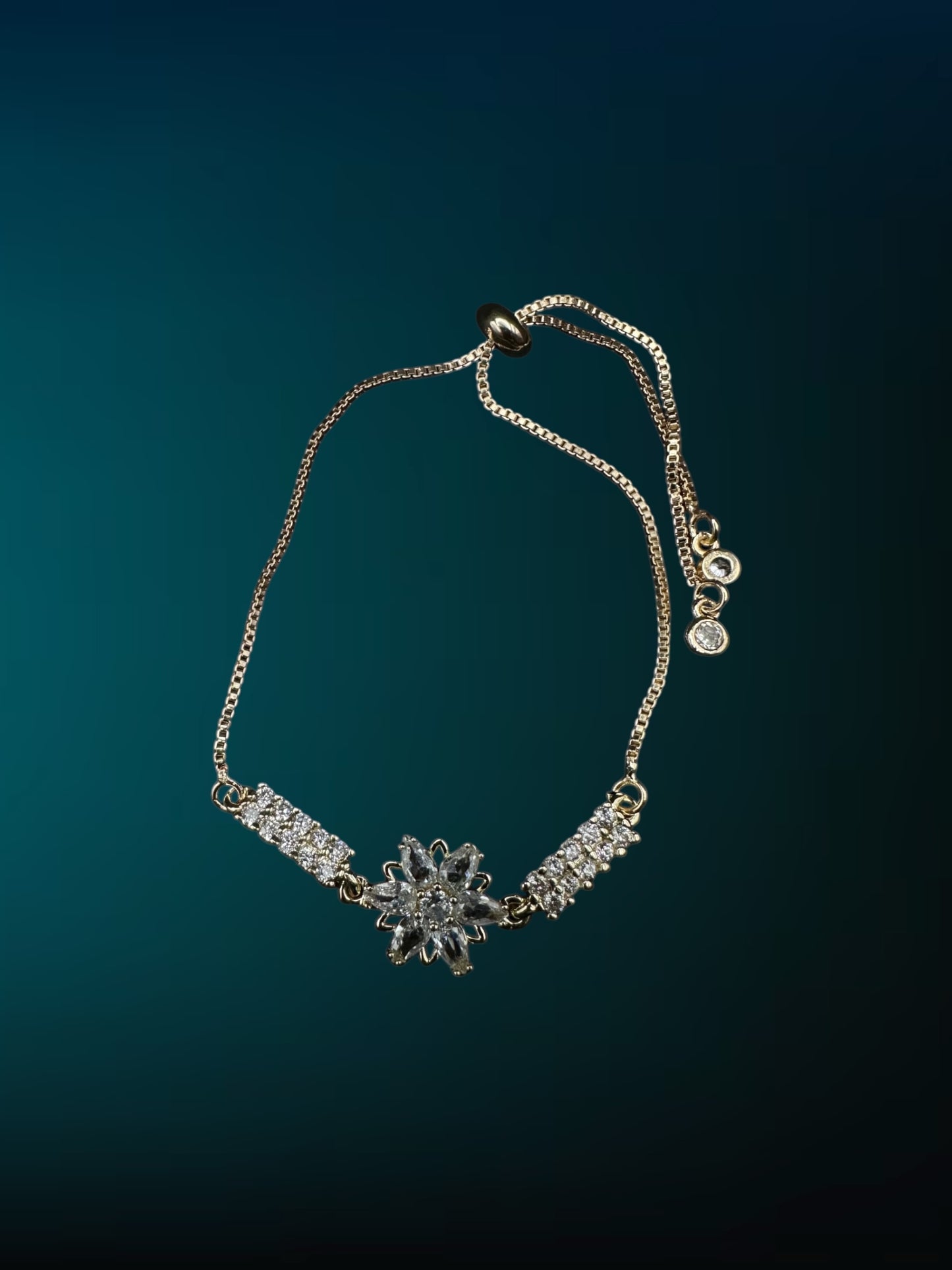 Black Flower Bracelet