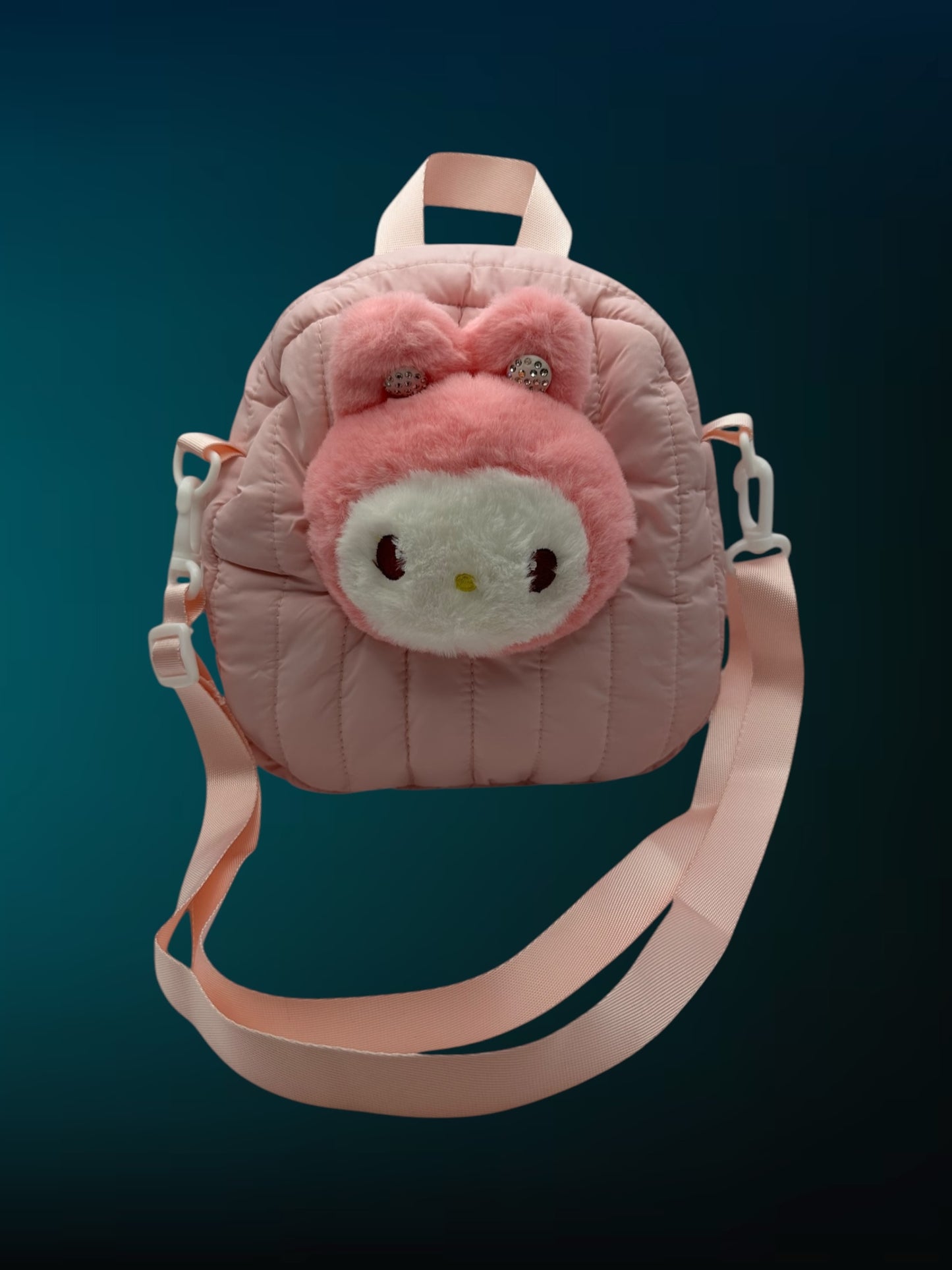 Mini Pink Plush Backpack