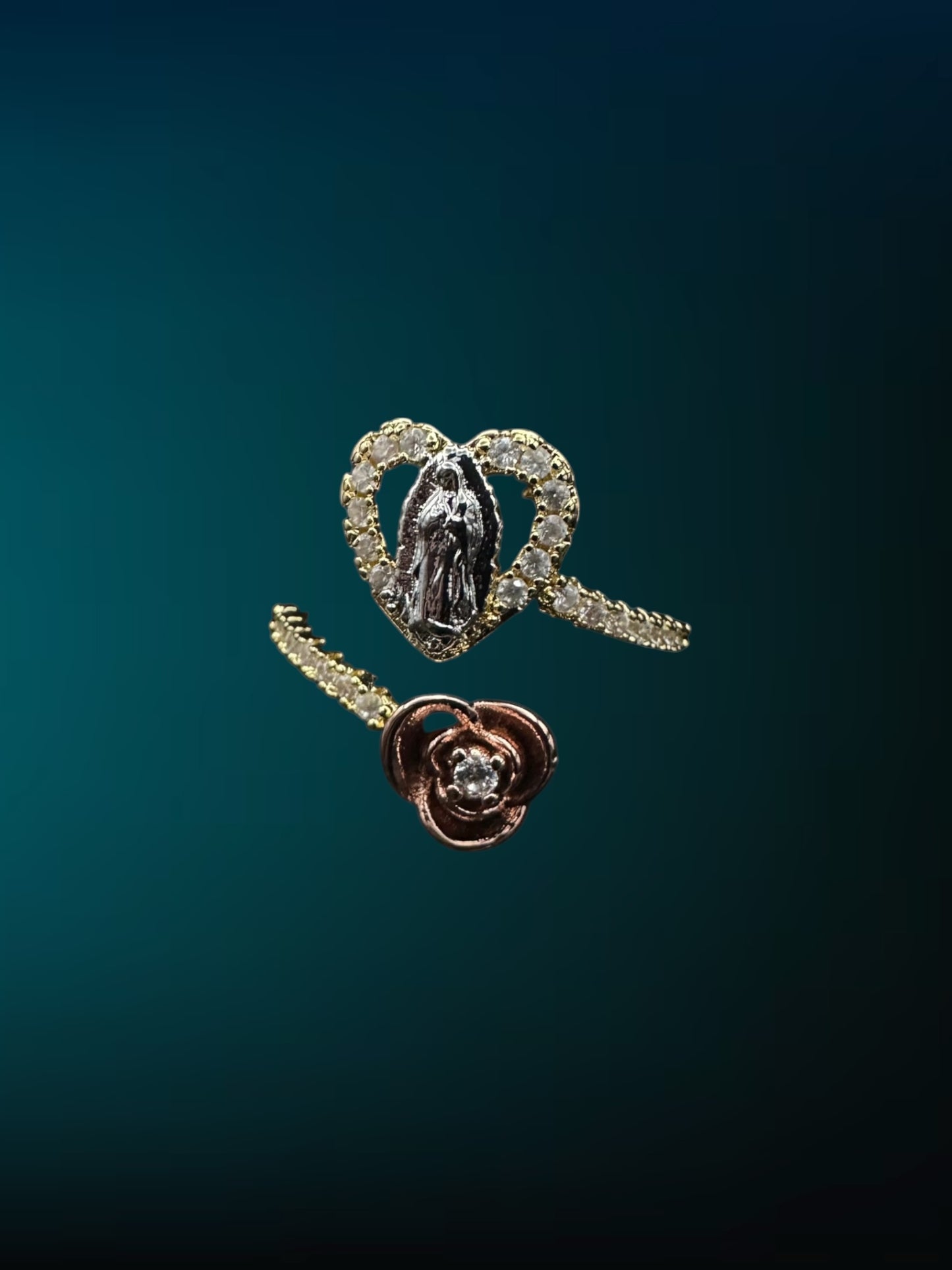 Heart Virgin Mary Ring