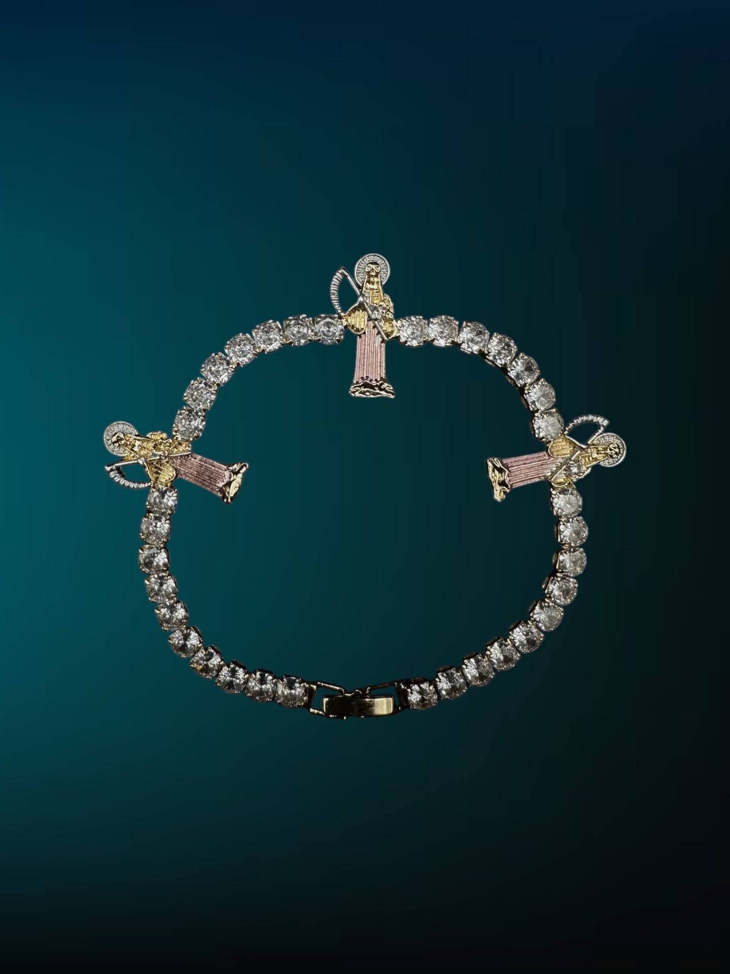 Pink Santa Muerte Bracelet