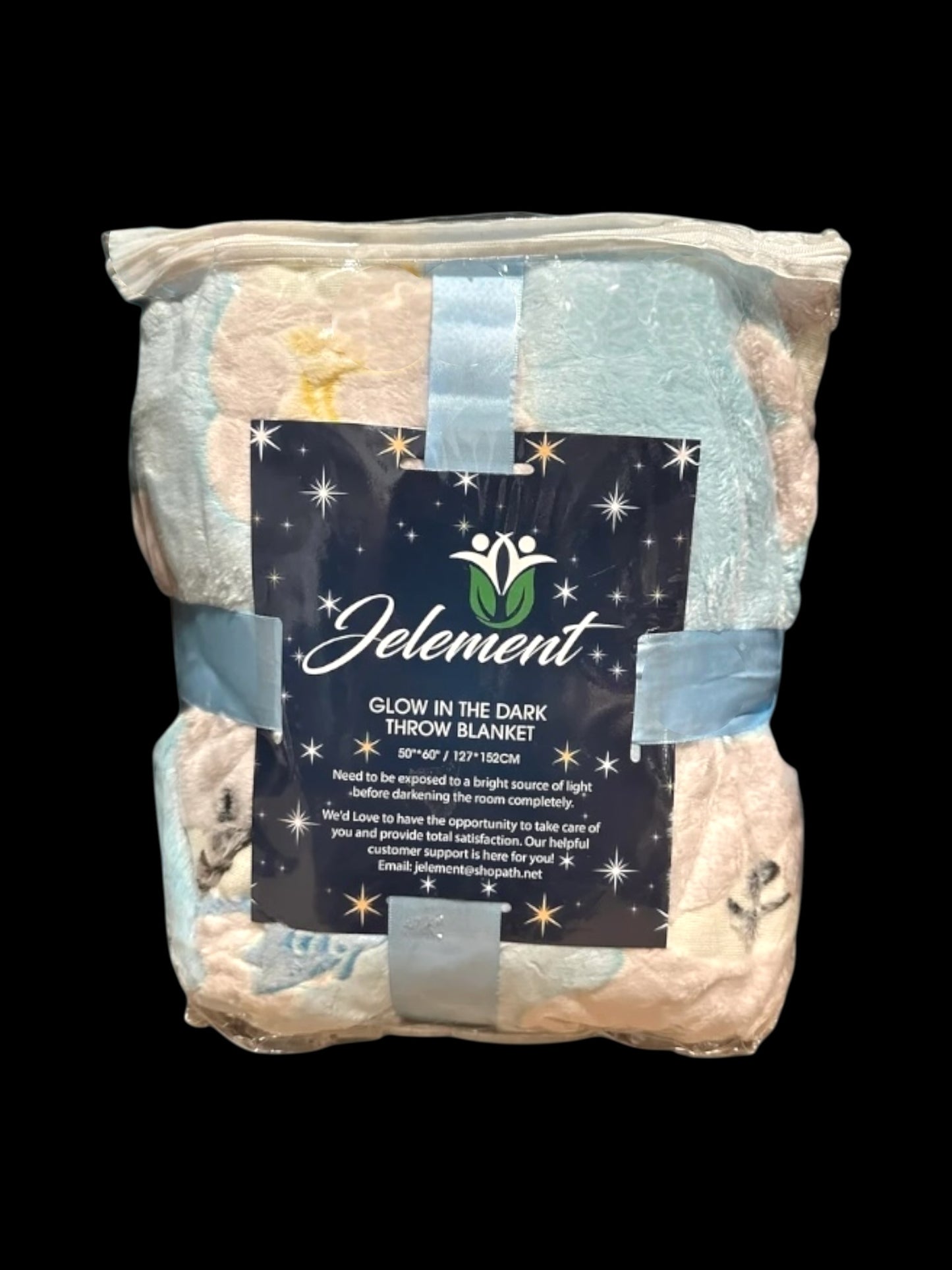 Blue Teddy Throw Blanket