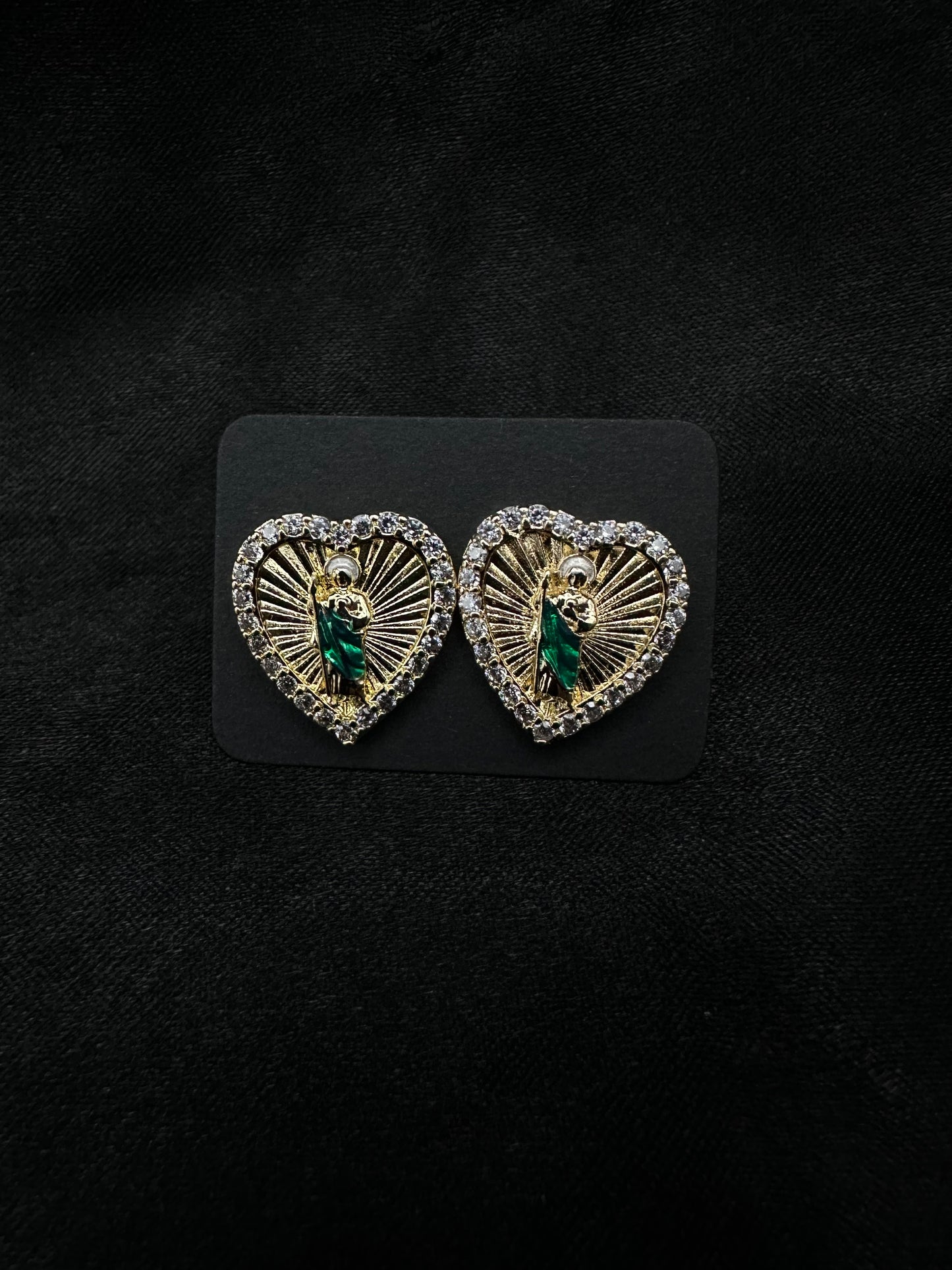 Heart San Judas Earrings