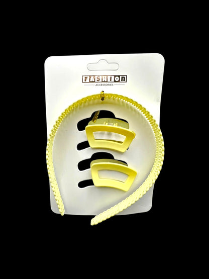 Headband & Hair Clip Set