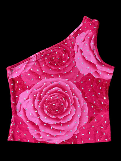 Pink Sequence Rose Shirt￼