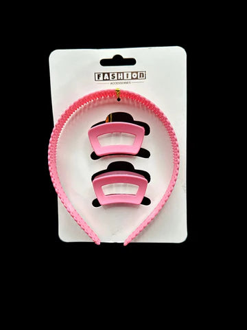 Headband & Hair Clip Set