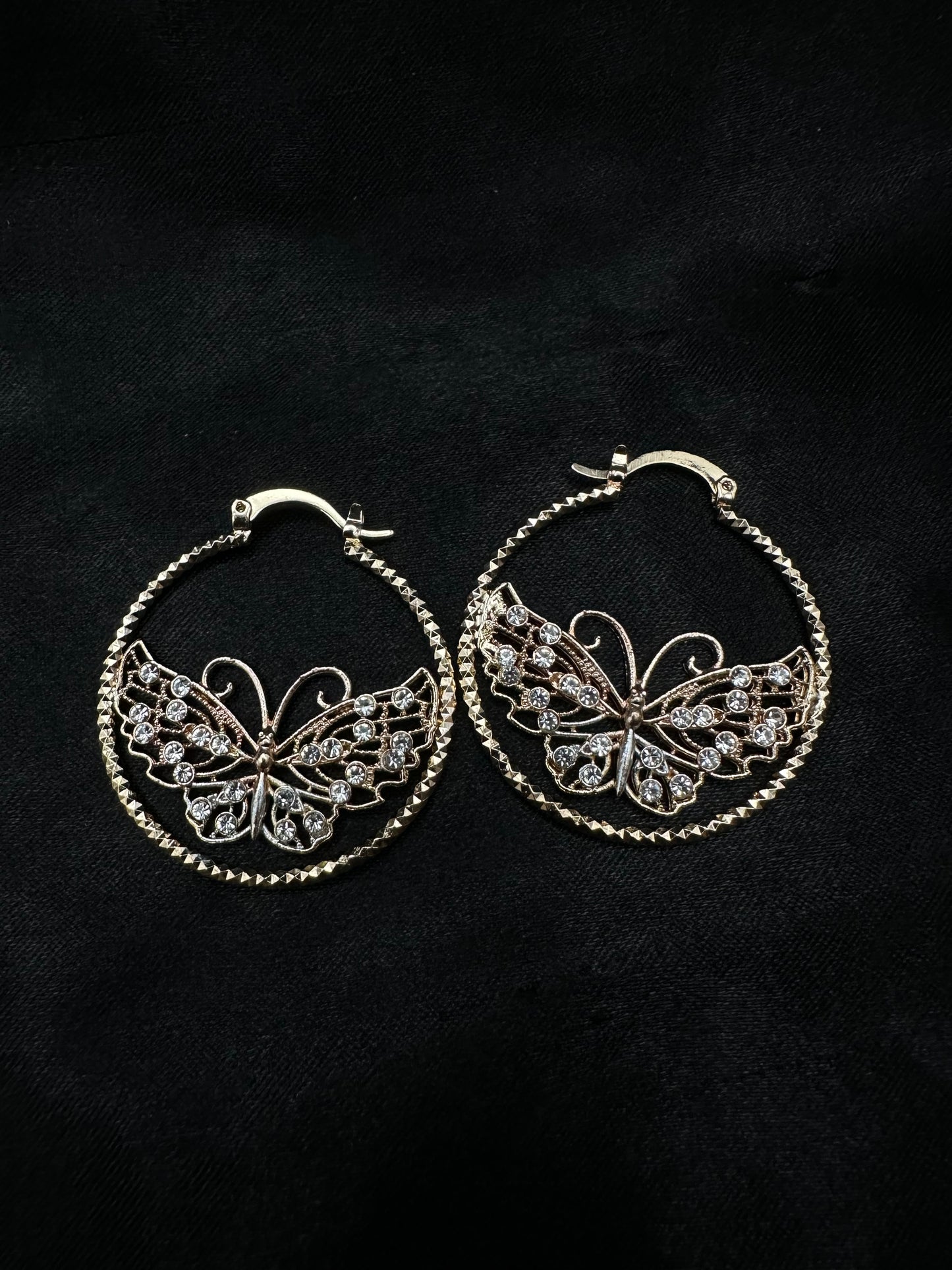 Diamond Butterfly Earrings