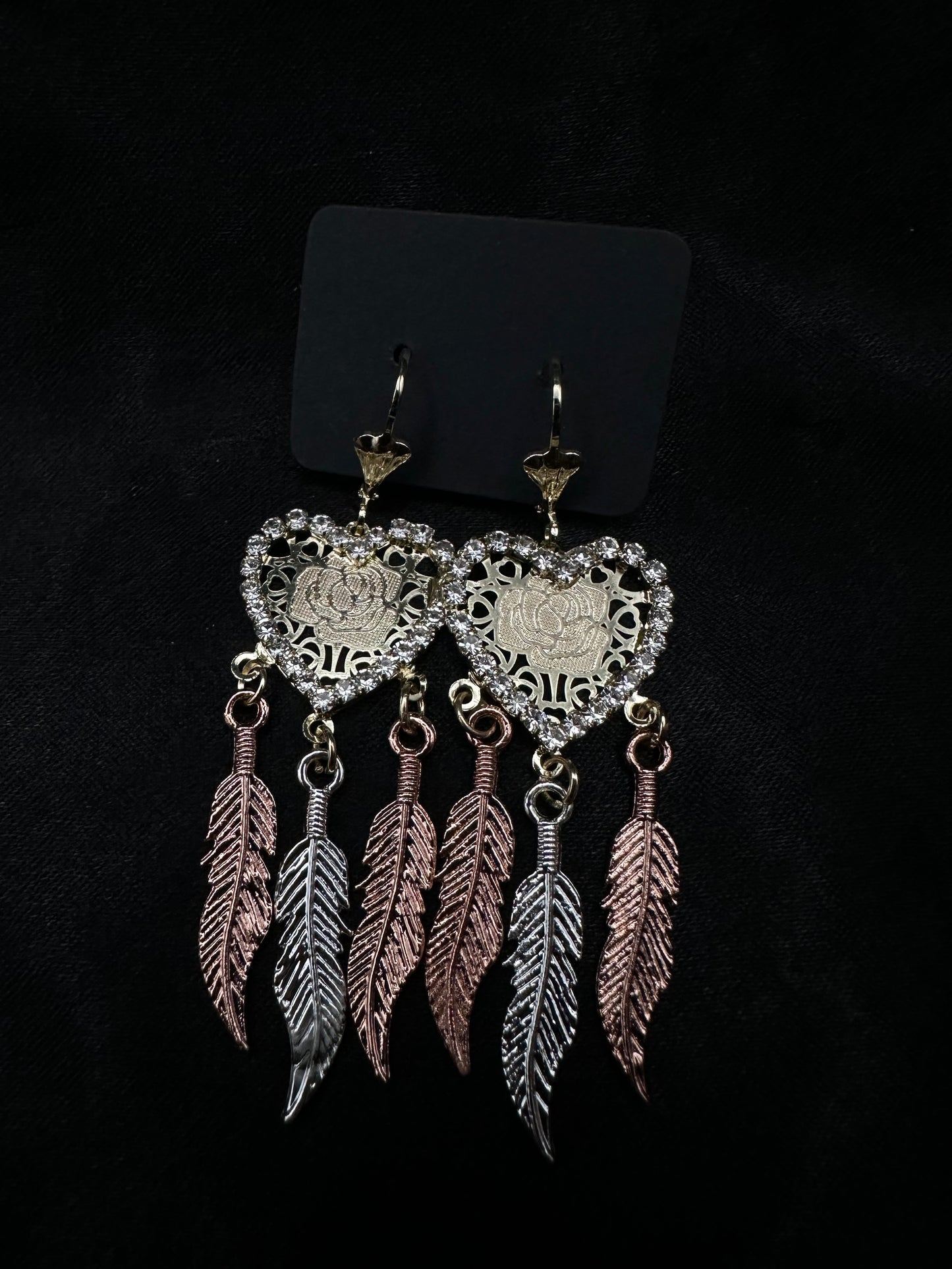 Heart Feather Earring