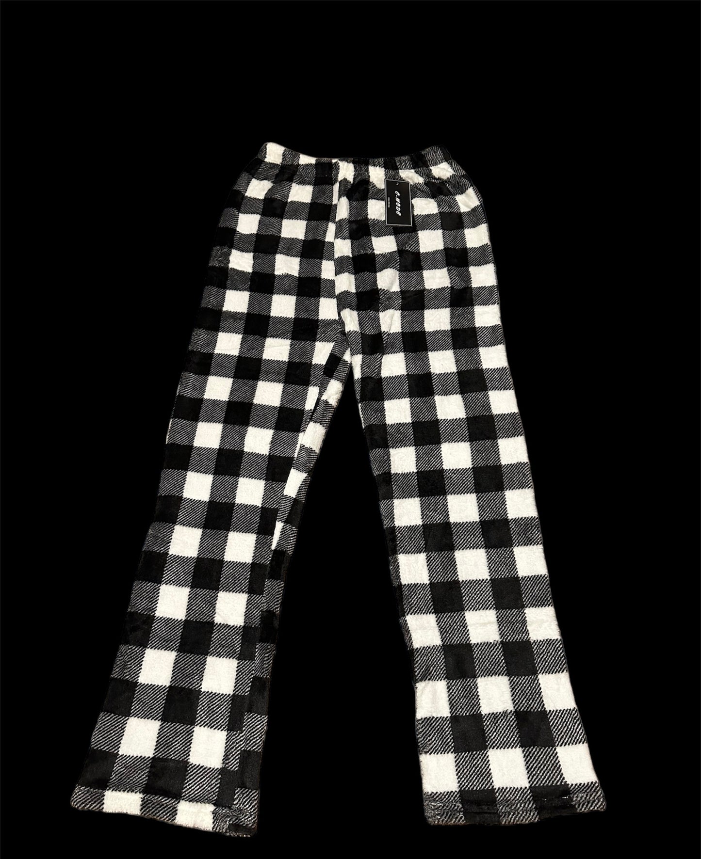 Black & White Checkered Pj Set