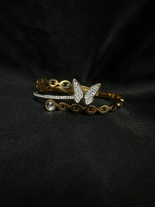 White Butterfly Bracelet