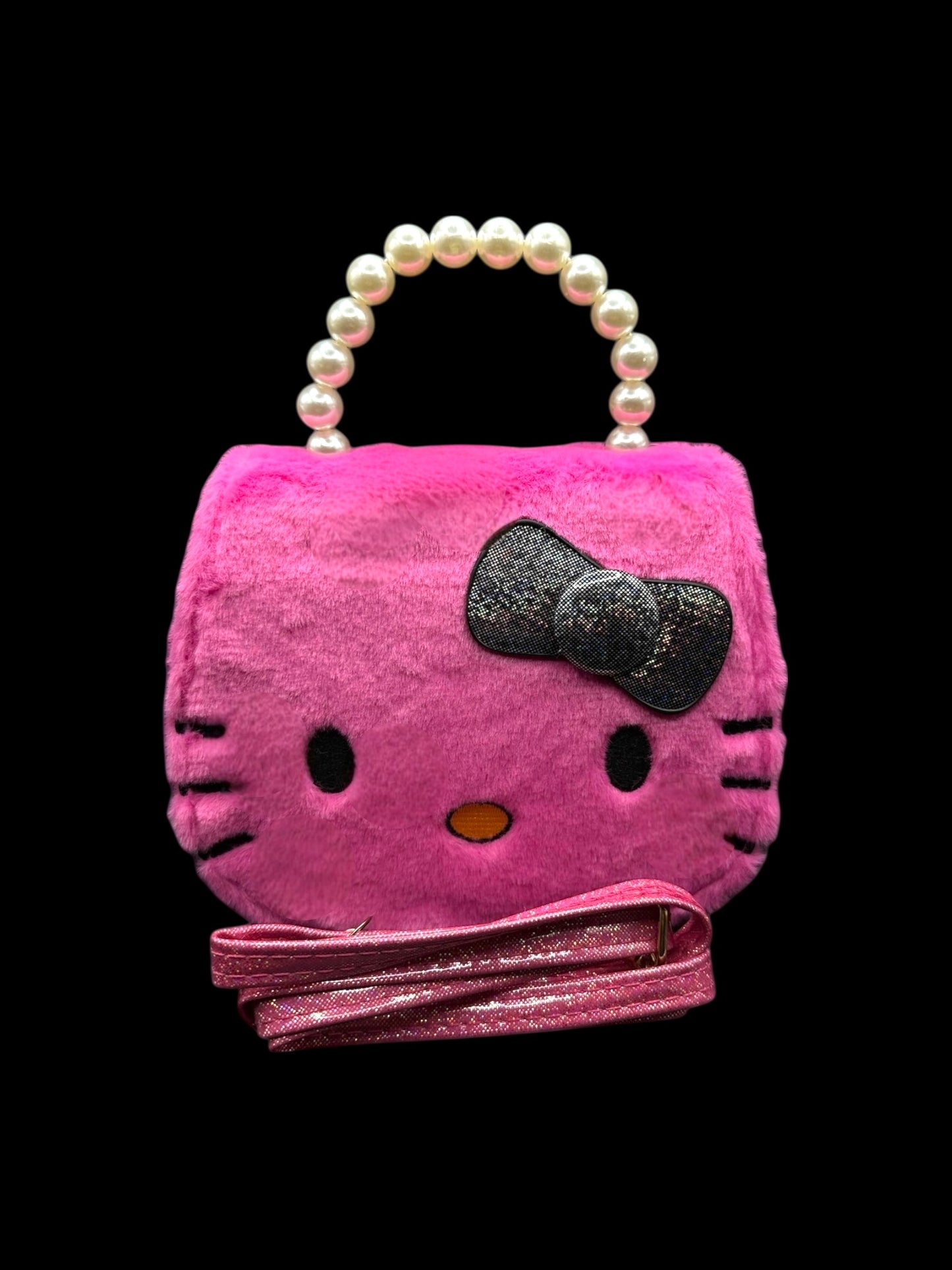 Fluffy Pearl Crossbody