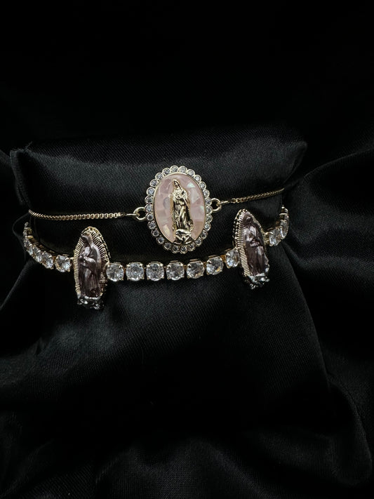 Pink Virgin Mary Double Set