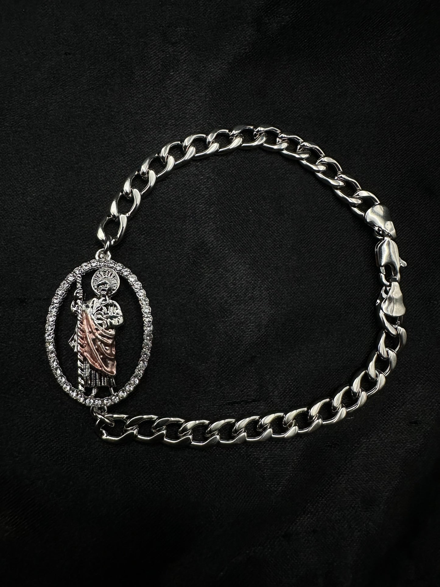 Sliver San Judas Bracelet