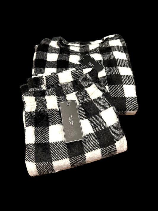 Black & White Checkered Pj Set