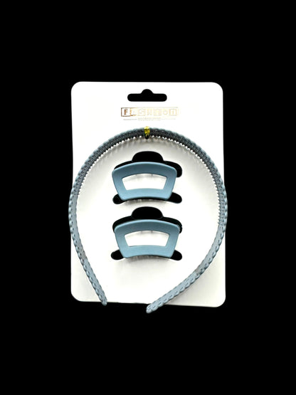 Headband & Hair Clip Set