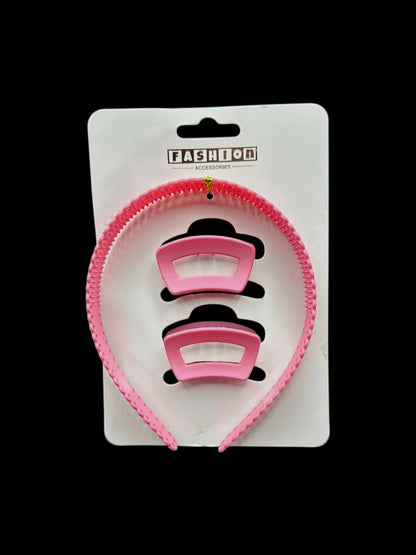 Headband & Hair Clip Set