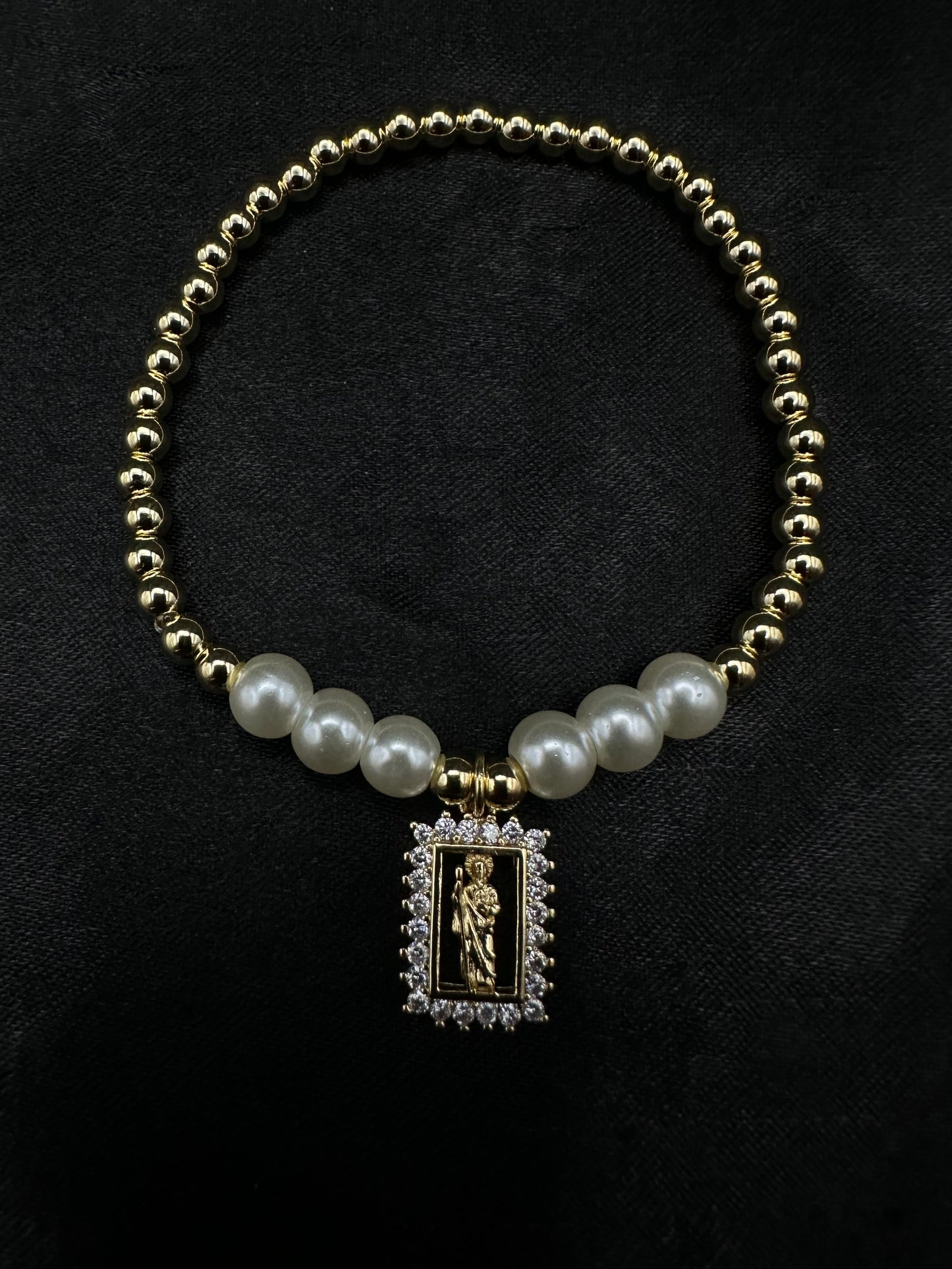 San Judas Pearl Bracelet