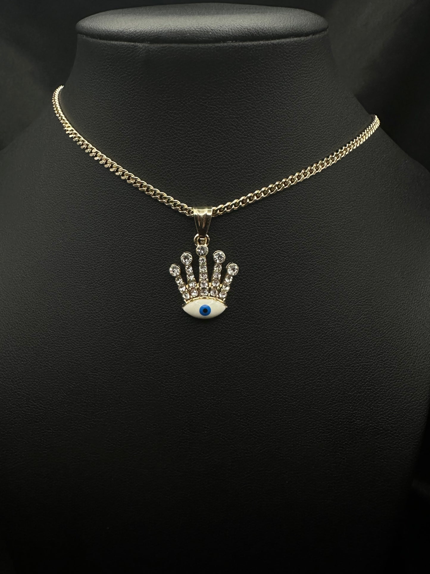 White Evil Eye Crown Set