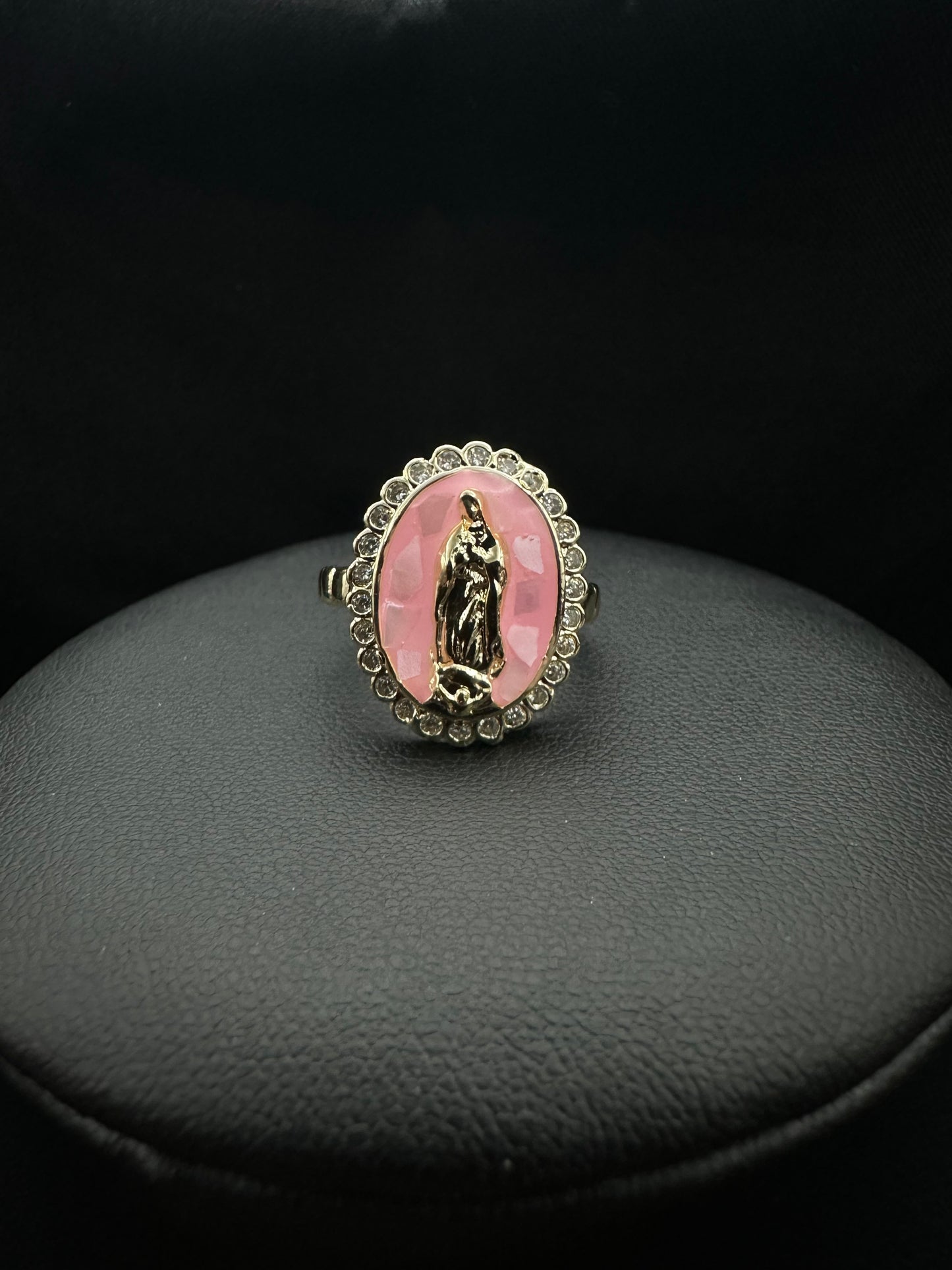 Pink Oval Virgin Mary Set