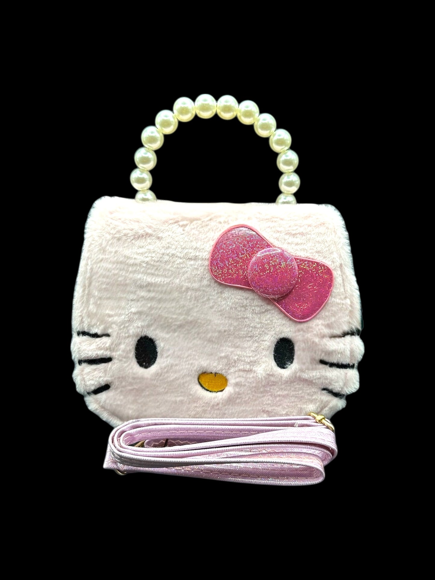 Fluffy Pearl Crossbody