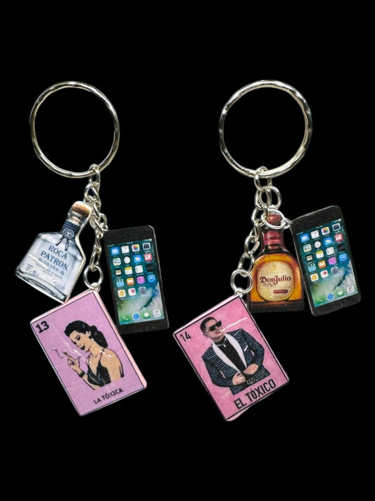 El Tóxica & El Tóxico Keychain Set