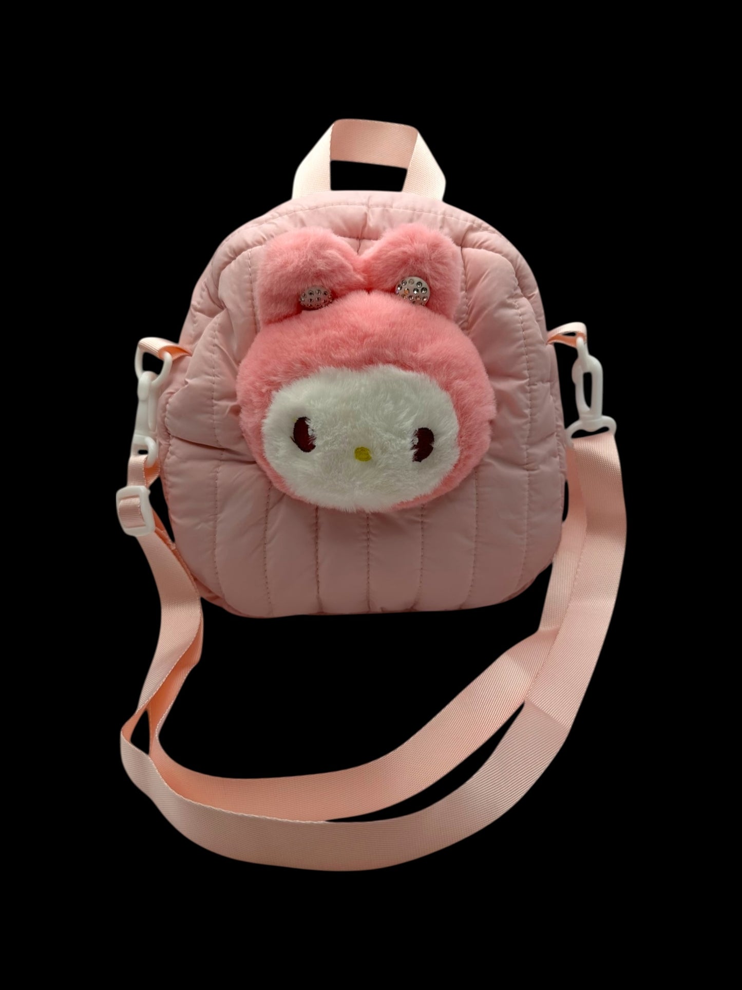 Mini Pink Plush Backpack
