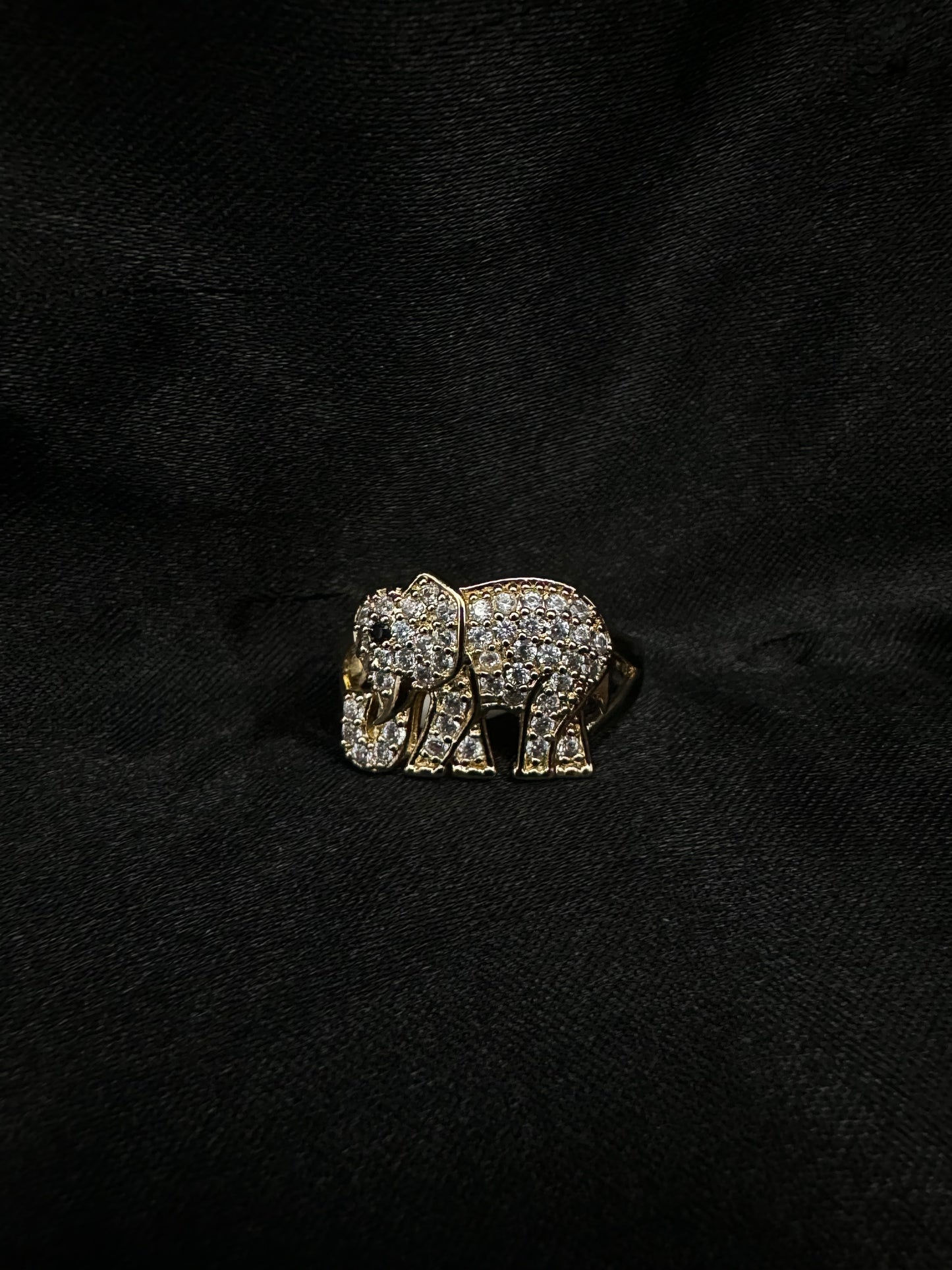 Diamond Elephant Ring