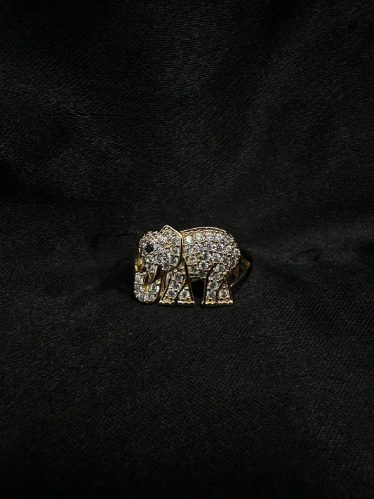 Diamond Elephant Ring