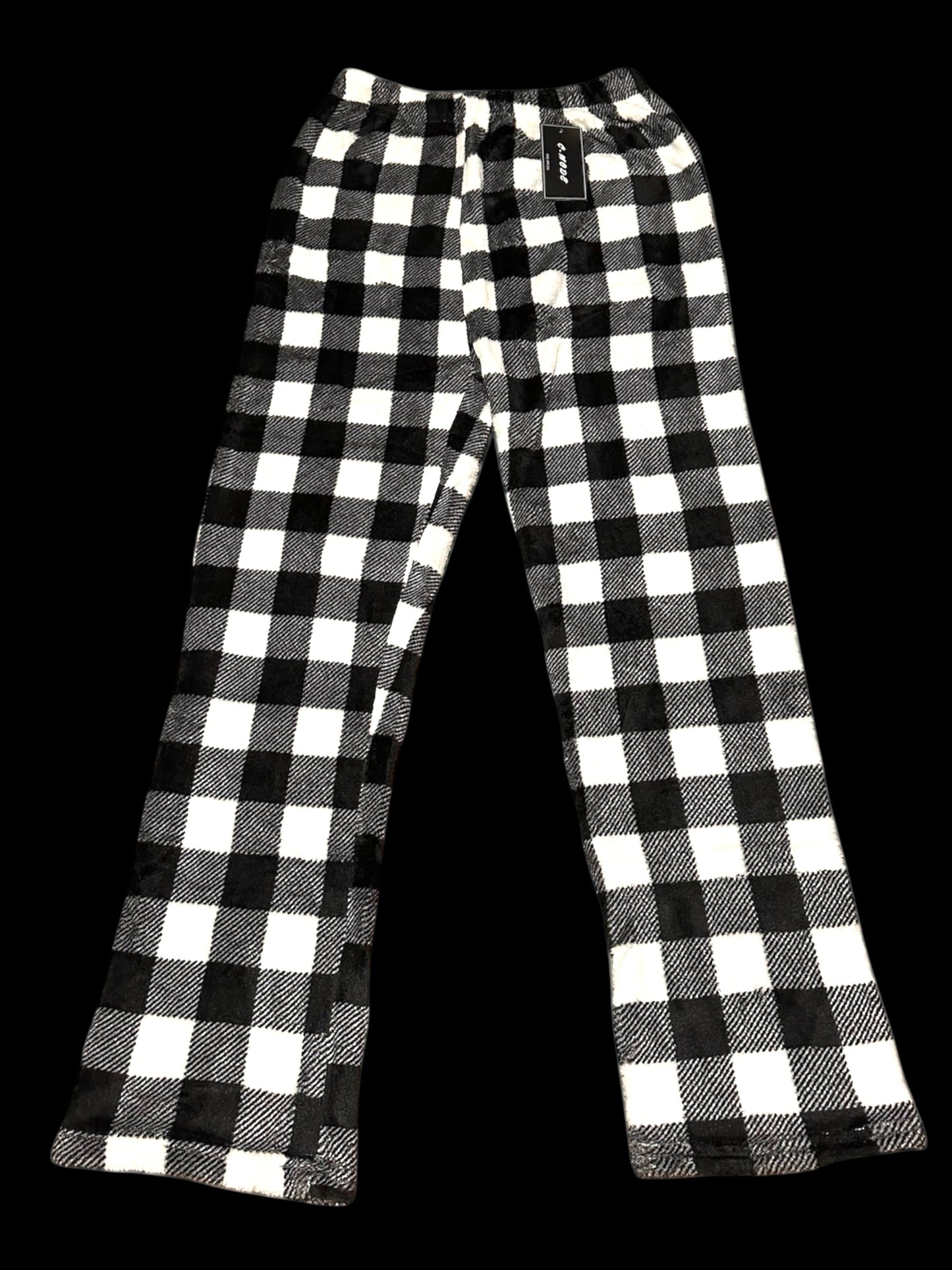 Black & White Checkered Pj Set