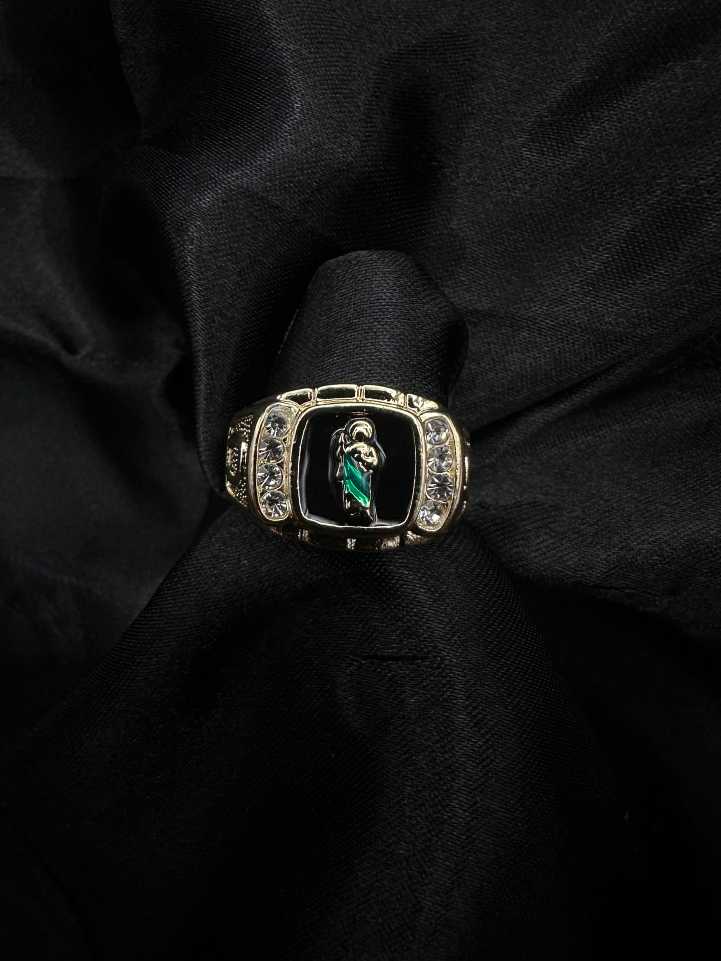 Black Square San Judas Ring