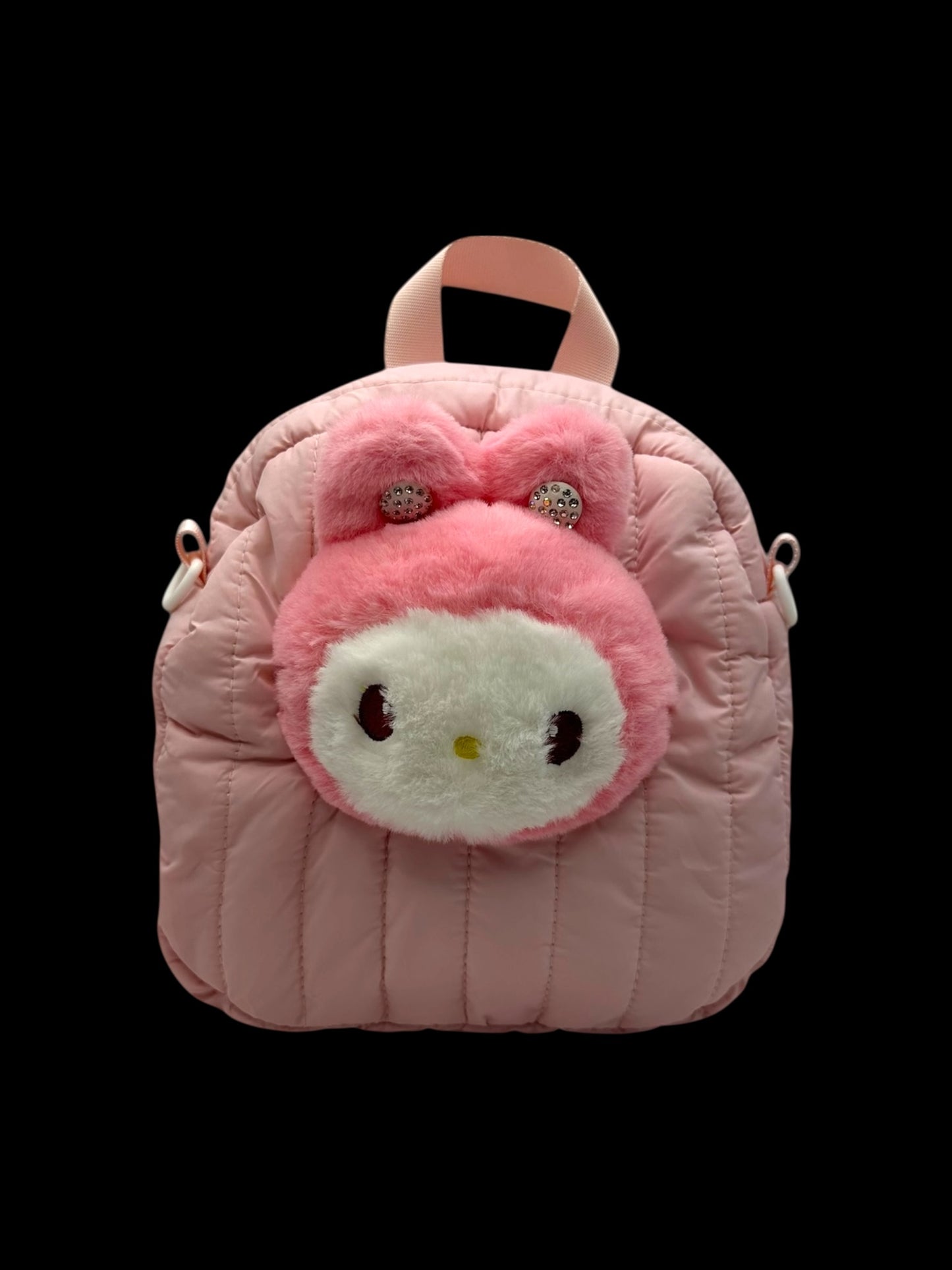 Mini Pink Plush Backpack