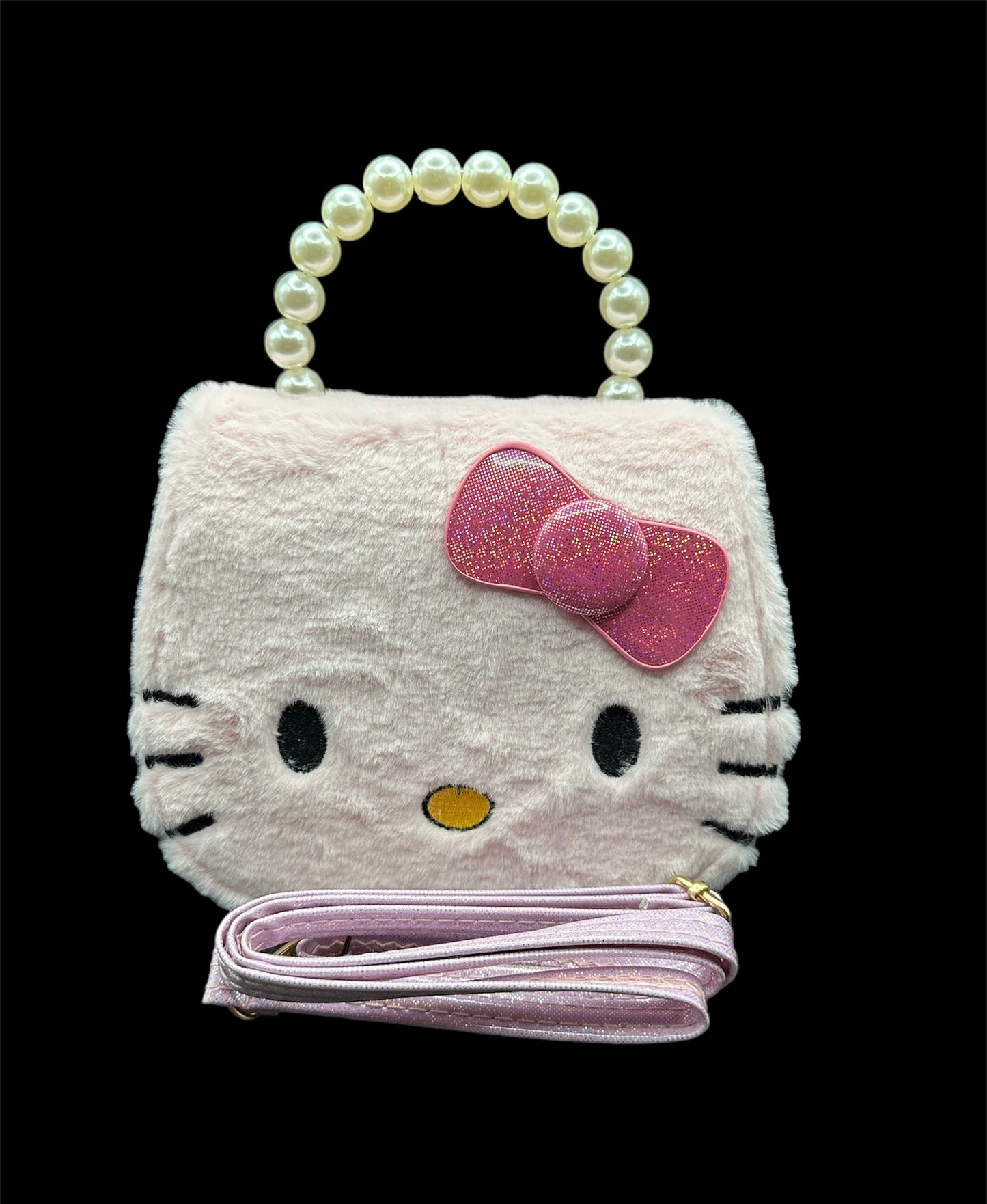 Fluffy Pearl Crossbody