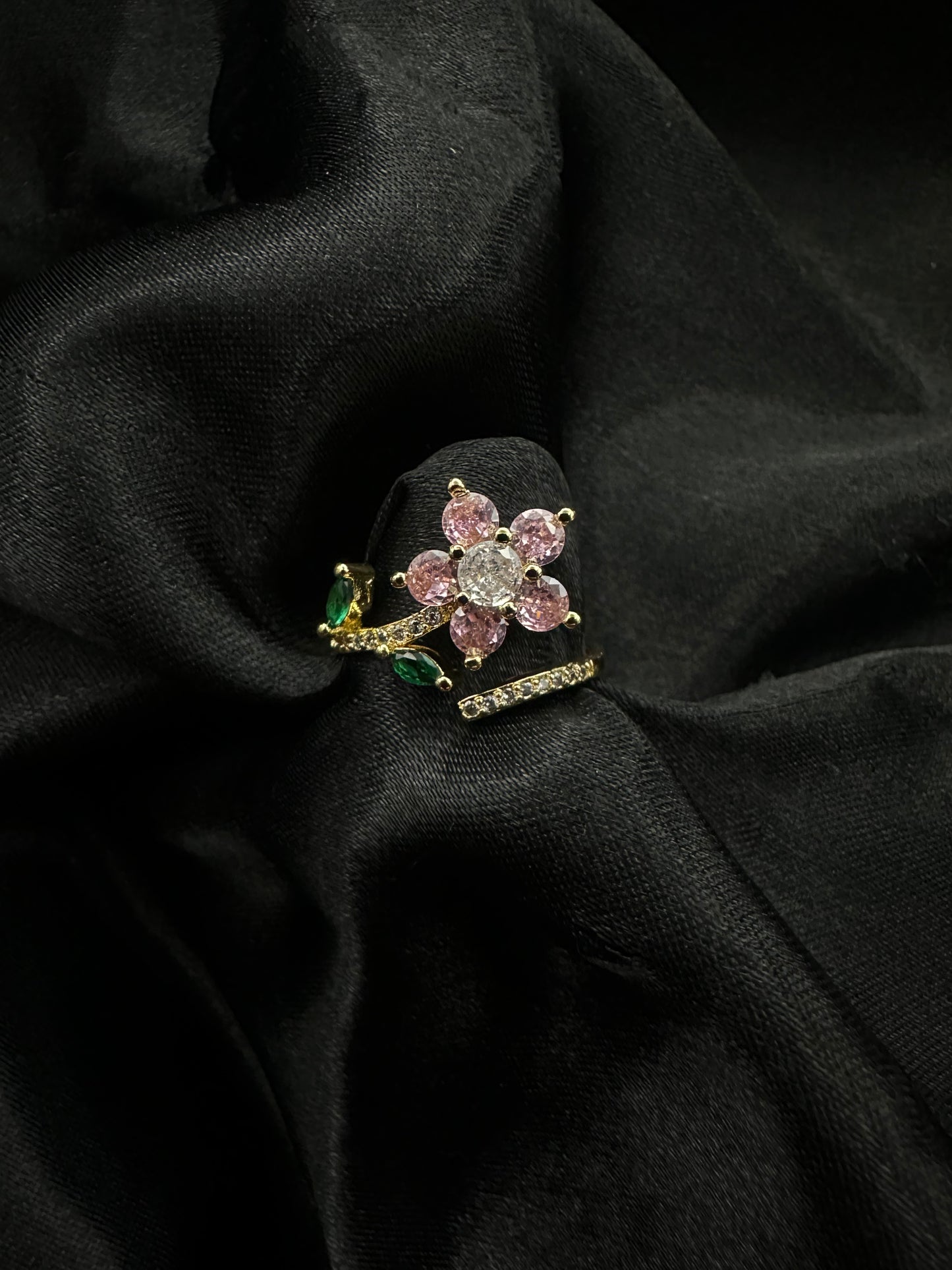 Pink Flower Ring