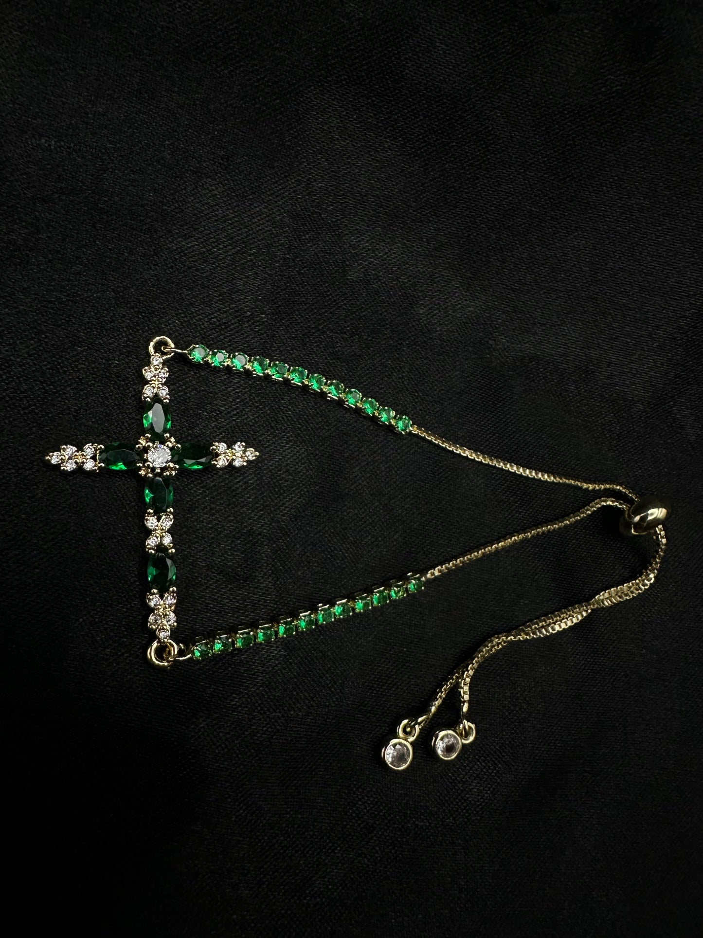 Green Cross Bracelet