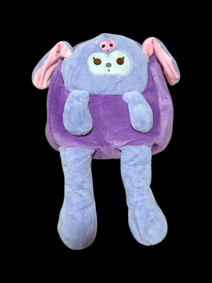 Purple Plush Backpack